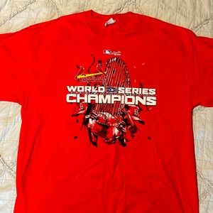 St. Louis Cardinals 2006 World Series Parade Edition T-Shirt Red